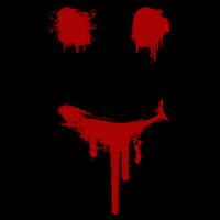 Bloody Halloween Costume I Blood Splatter Smile Poster