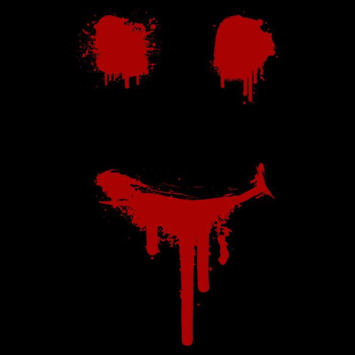 Bloody Halloween Costume I Blood Splatter Smile Poster