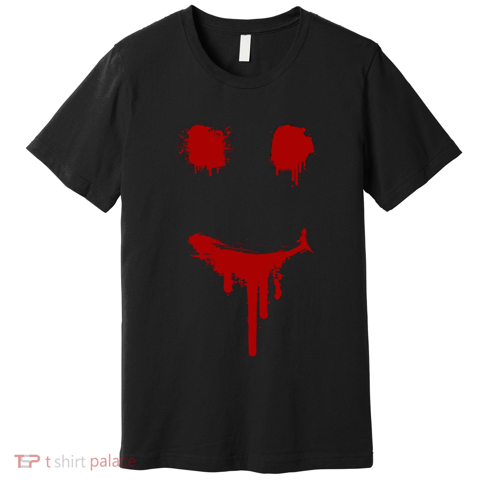 Bloody Halloween Costume I Blood Splatter Smile Premium T-Shirt