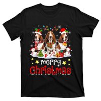 Basset Hound Christmas With Decorations Xmas T-Shirt