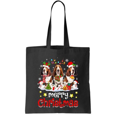 Basset Hound Christmas With Decorations Xmas Bag