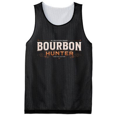 Bourbon Hunter Collector For Whiskey Lover Fan Mesh Reversible Basketball Jersey Tank