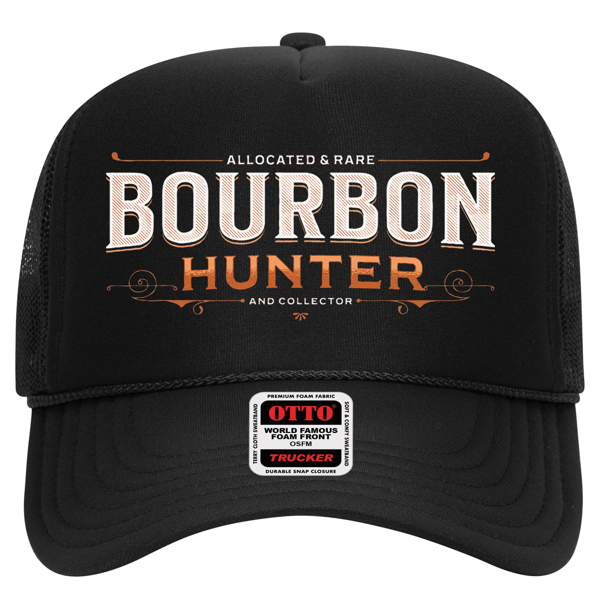 Bourbon Hunter Collector For Whiskey Lover Fan Hat