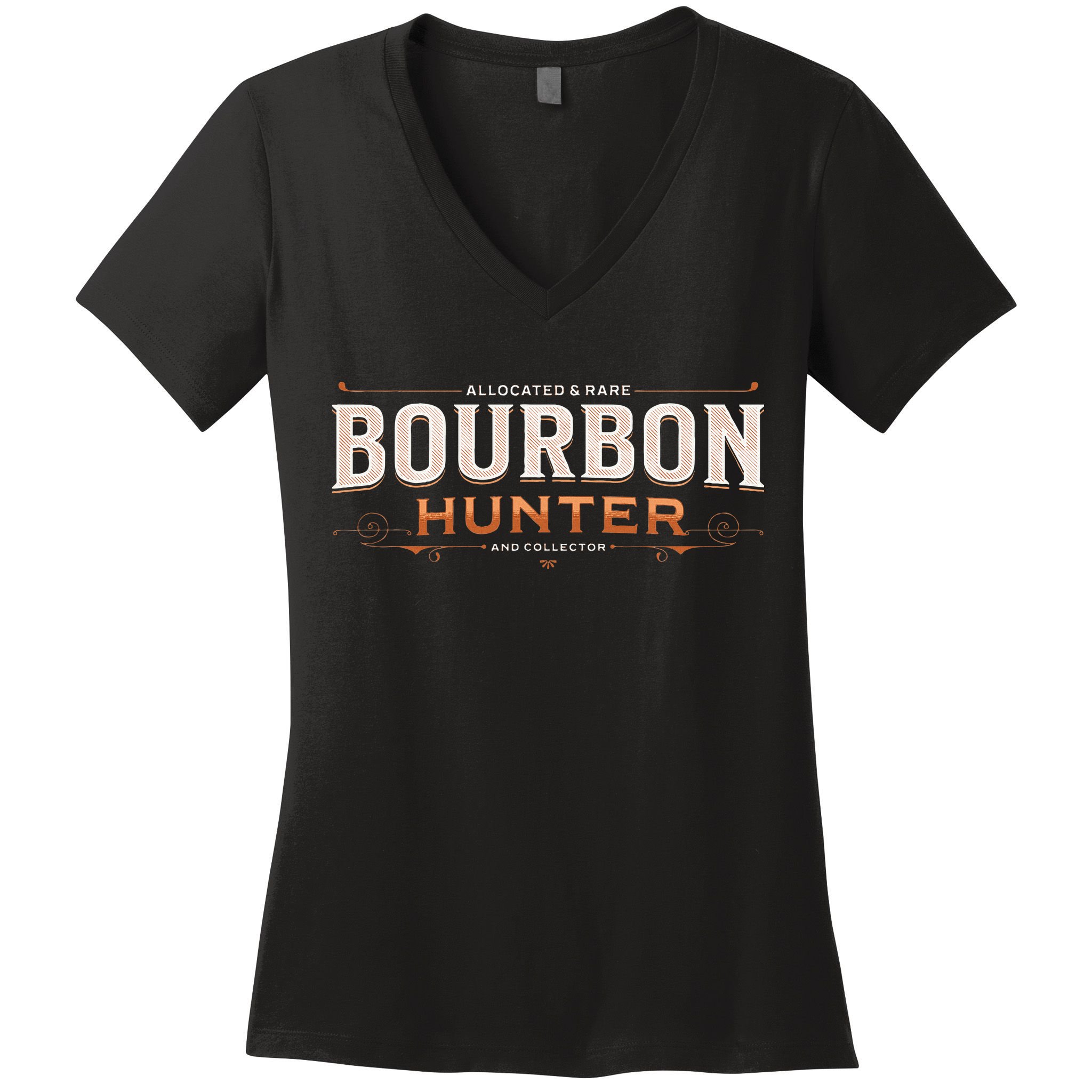 Bourbon Hunter Collector For Whiskey Lover Fan Women's V-Neck T-Shirt