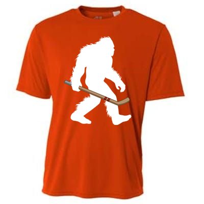 Bigfoot Hockey Cryptid Sasquatch Sport Player Gift Cooling Performance Crew T-Shirt