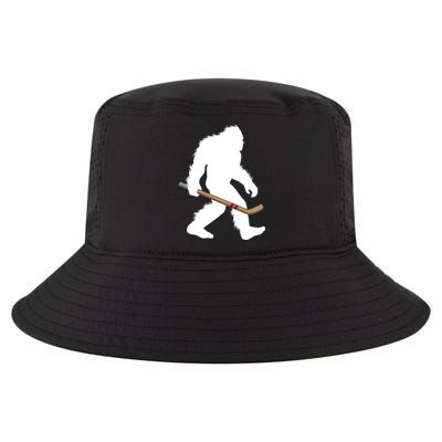 Bigfoot Hockey Cryptid Sasquatch Sport Player Gift Cool Comfort Performance Bucket Hat