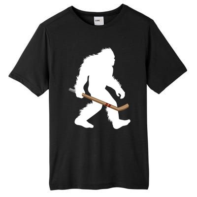 Bigfoot Hockey Cryptid Sasquatch Sport Player Gift Tall Fusion ChromaSoft Performance T-Shirt