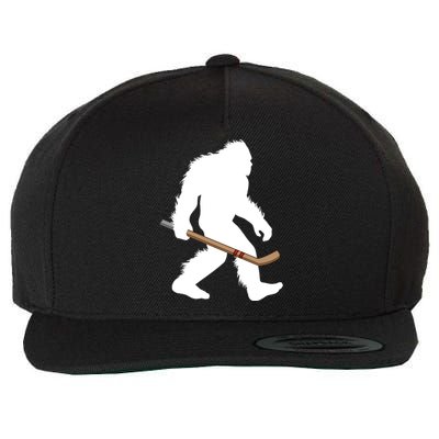 Bigfoot Hockey Cryptid Sasquatch Sport Player Gift Wool Snapback Cap