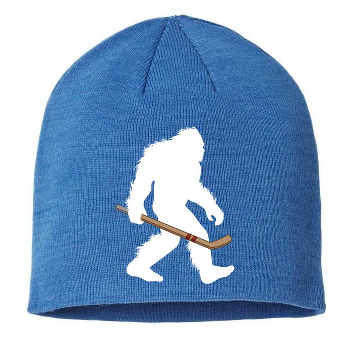 Bigfoot Hockey Cryptid Sasquatch Sport Player Gift Sustainable Beanie