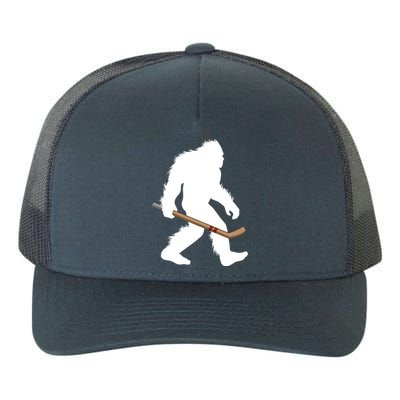 Bigfoot Hockey Cryptid Sasquatch Sport Player Gift Yupoong Adult 5-Panel Trucker Hat