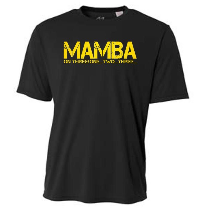 Basketball Hoop Champion M.A.M.B.A On Three Motivation Cooling Performance Crew T-Shirt