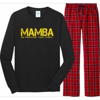 Basketball Hoop Champion M.A.M.B.A On Three Motivation Long Sleeve Pajama Set