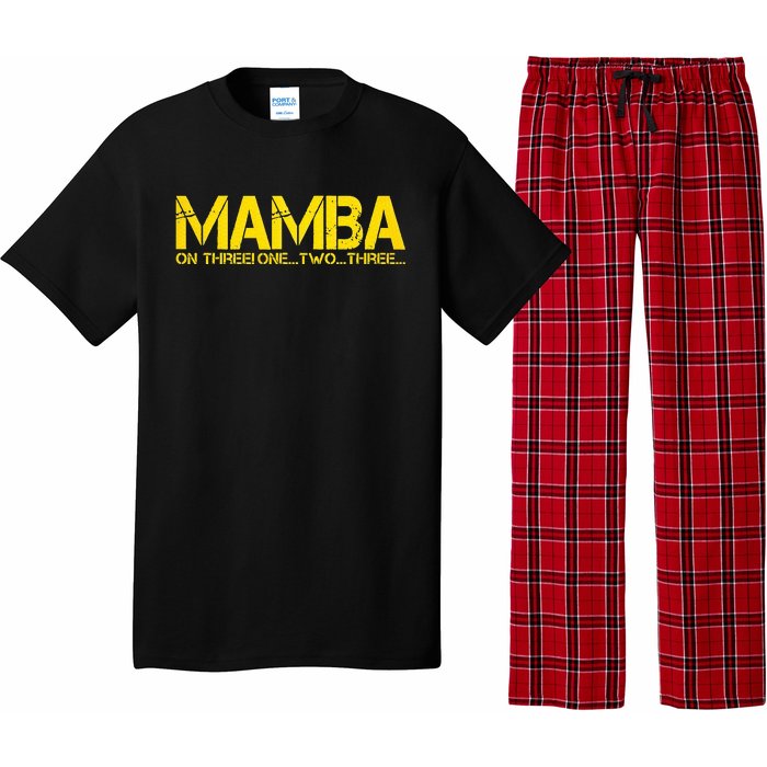 Basketball Hoop Champion M.A.M.B.A On Three Motivation Pajama Set