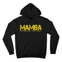 Basketball Hoop Champion M.A.M.B.A On Three Motivation Tall Hoodie