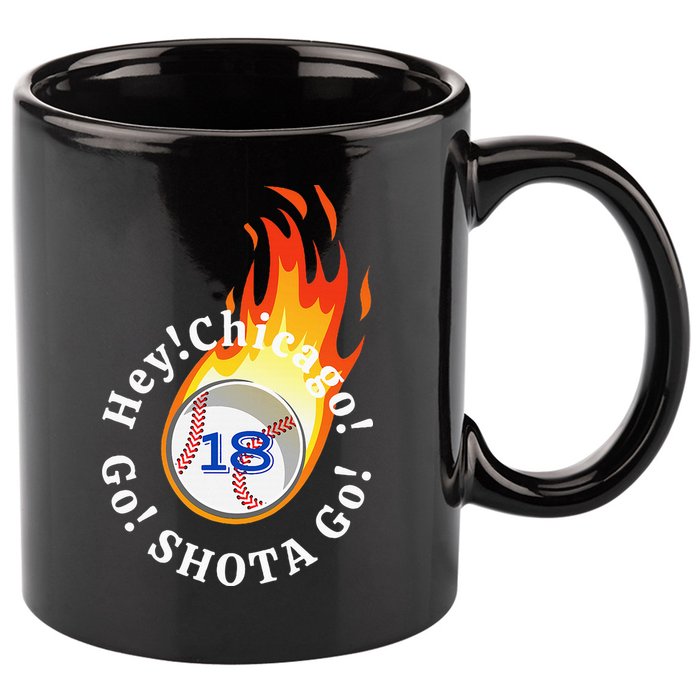 Baseball. Hey! Chicago!. Go! Shota Go! Imanaga 11oz C Handle Ceramic Mug