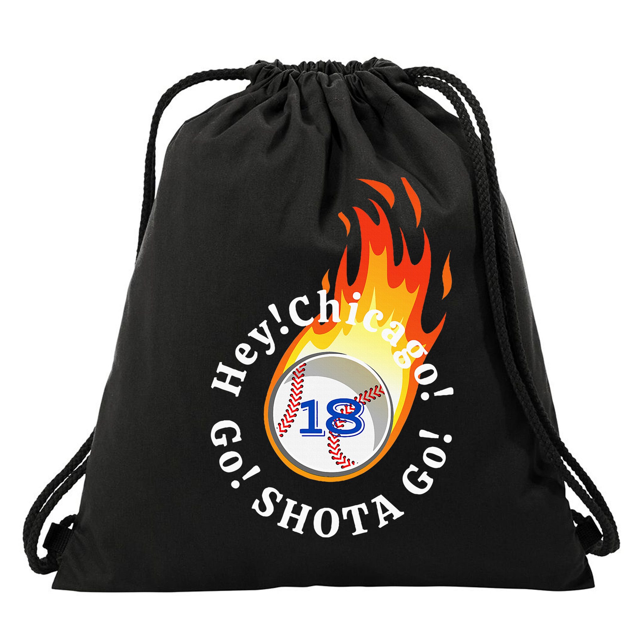 Baseball. Hey! Chicago!. Go! Shota Go! Imanaga Drawstring Bag