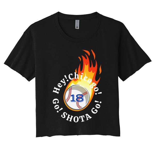 Baseball. Hey! Chicago!. Go! Shota Go! Imanaga Crop Top