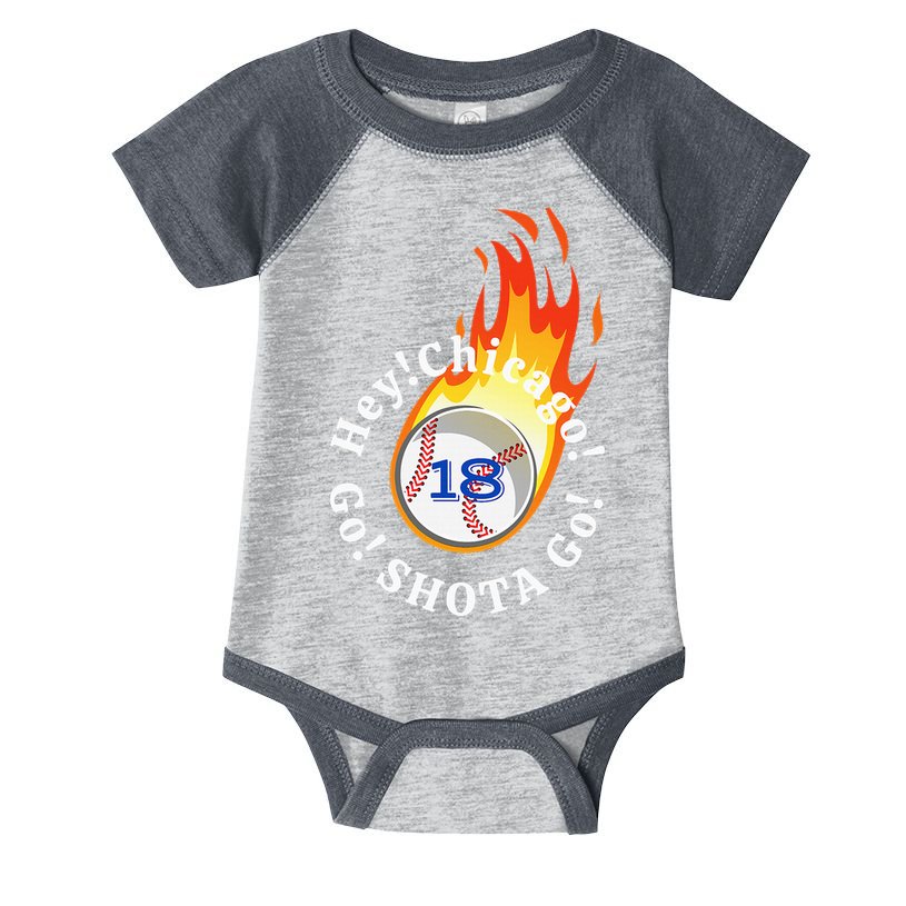 Baseball. Hey! Chicago!. Go! Shota Go! Imanaga Infant Baby Jersey Bodysuit