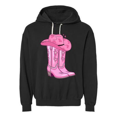 Boot Hat Cowgirl Garment-Dyed Fleece Hoodie