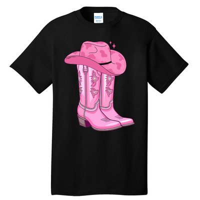 Boot Hat Cowgirl Tall T-Shirt