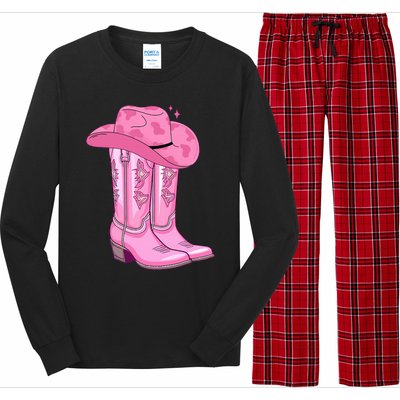 Boot Hat Cowgirl Long Sleeve Pajama Set