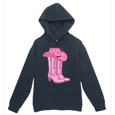 Boot Hat Cowgirl Urban Pullover Hoodie