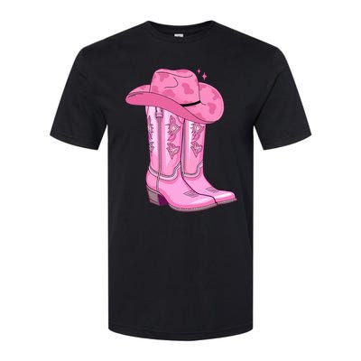 Boot Hat Cowgirl Softstyle CVC T-Shirt