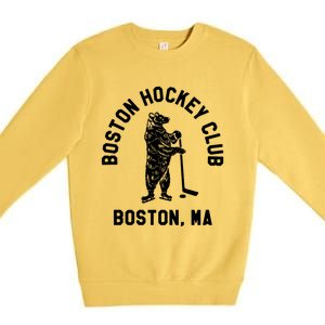 Boston Hockey Club Boston MA Premium Crewneck Sweatshirt