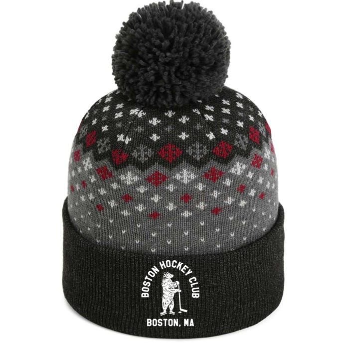 Boston Hockey Club Boston MA The Baniff Cuffed Pom Beanie