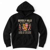 Beverly Hills California Usa Flag 4th Of July Hoodie