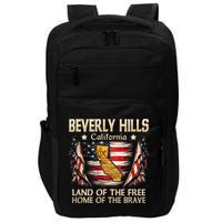 Beverly Hills California Usa Flag 4th Of July Impact Tech Backpack