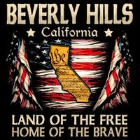 Beverly Hills California Usa Flag 4th Of July Impact Tech Backpack