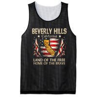 Beverly Hills California Usa Flag 4th Of July Mesh Reversible Basketball Jersey Tank