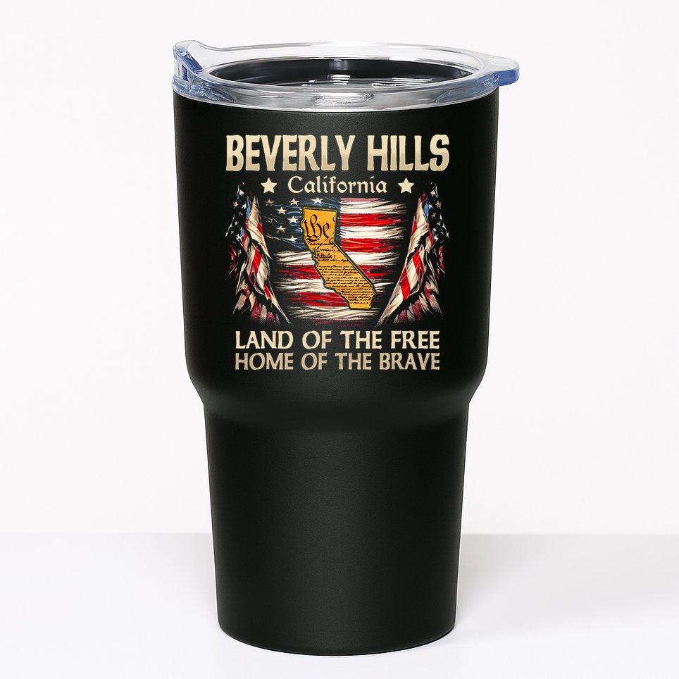 Beverly Hills California Usa Flag 4th Of July Tumbler