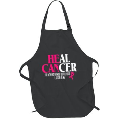 Breast He Can Heal Cancer For God Nothing Is Impossible Apron