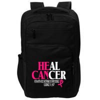 Breast He Can Heal Cancer For God Nothing Is Impossible Impact Tech Backpack
