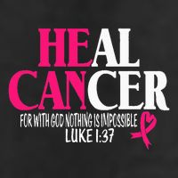 Breast He Can Heal Cancer For God Nothing Is Impossible Adult Drive Performance Visor