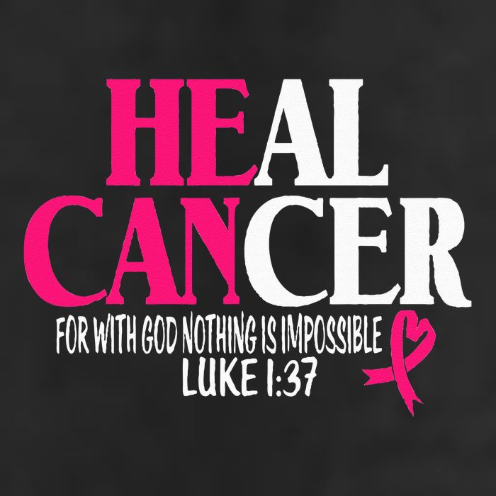 Breast He Can Heal Cancer For God Nothing Is Impossible Adult Drive Performance Visor