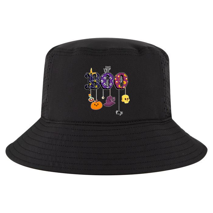 Boo Halloween Costume Spiders Ghosts Pumkin & Witch Hat Cool Comfort Performance Bucket Hat