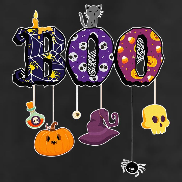 Boo Halloween Costume Spiders Ghosts Pumkin & Witch Hat Cool Comfort Performance Bucket Hat