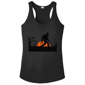 Bigfoot Halloween Costume Bigfoot Believer Ladies PosiCharge Competitor Racerback Tank