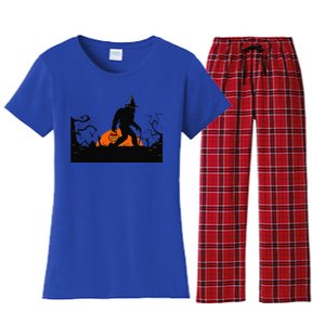 Bigfoot Halloween Costume Bigfoot Believer Women's Flannel Pajama Set