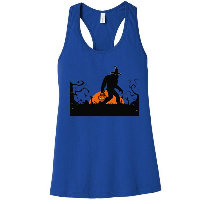 Bigfoot Halloween Costume Bigfoot Believer Women's Racerback Tank