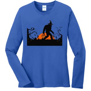 Bigfoot Halloween Costume Bigfoot Believer Ladies Long Sleeve Shirt