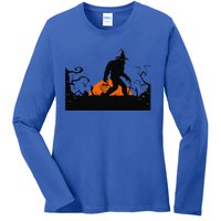 Bigfoot Halloween Costume Bigfoot Believer Ladies Long Sleeve Shirt