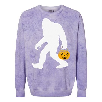 Bigfoot Halloween Costume Design Funny Colorblast Crewneck Sweatshirt