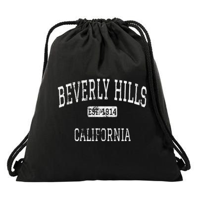 Beverly Hills California Ca Vintage Drawstring Bag