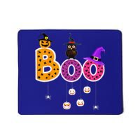 Boo Halloween Costume Spiders Ghosts Pumkin & Witch Hat Mousepad