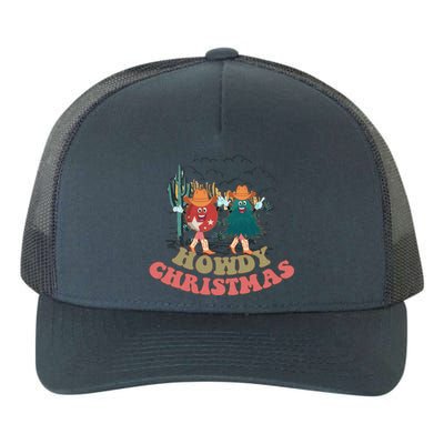 Bundle Howdy Christmas Sublimation Merry Christmas Funny Gift Yupoong Adult 5-Panel Trucker Hat