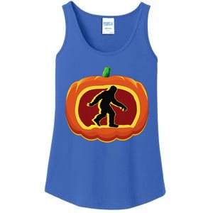 Bigfoot Halloween Costume Idea Sasquatch Pumpkin Yeti Gift Ladies Essential Tank